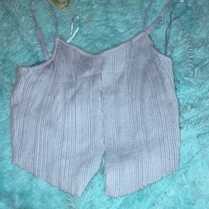 Knitted crop top